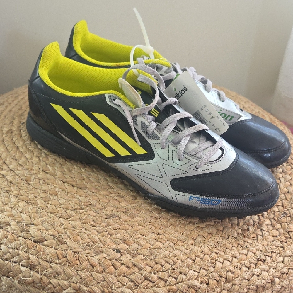 adidas Black and Yellow Athletic Shoes